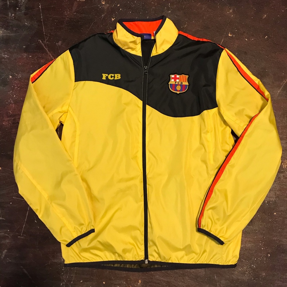 FCB Barcelona Futbol Soccer Jacket Activewear MED